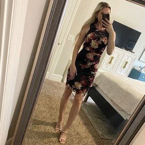 Bailey Blue XS floral midi dress